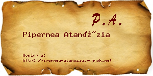 Pipernea Atanázia névjegykártya